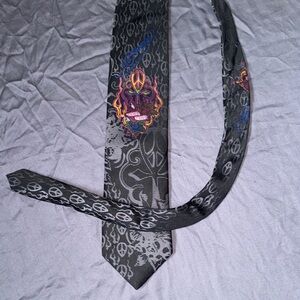 Ed Hardy Skull Pattern Tie